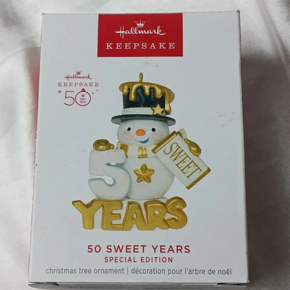 HALLMARK KEEPSAKE ORNAMENT 50 SWEET YEARS